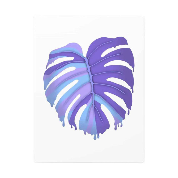 Purple Monstera Canvas - Modern Canvas Art Print | Botanical Wall Decor
