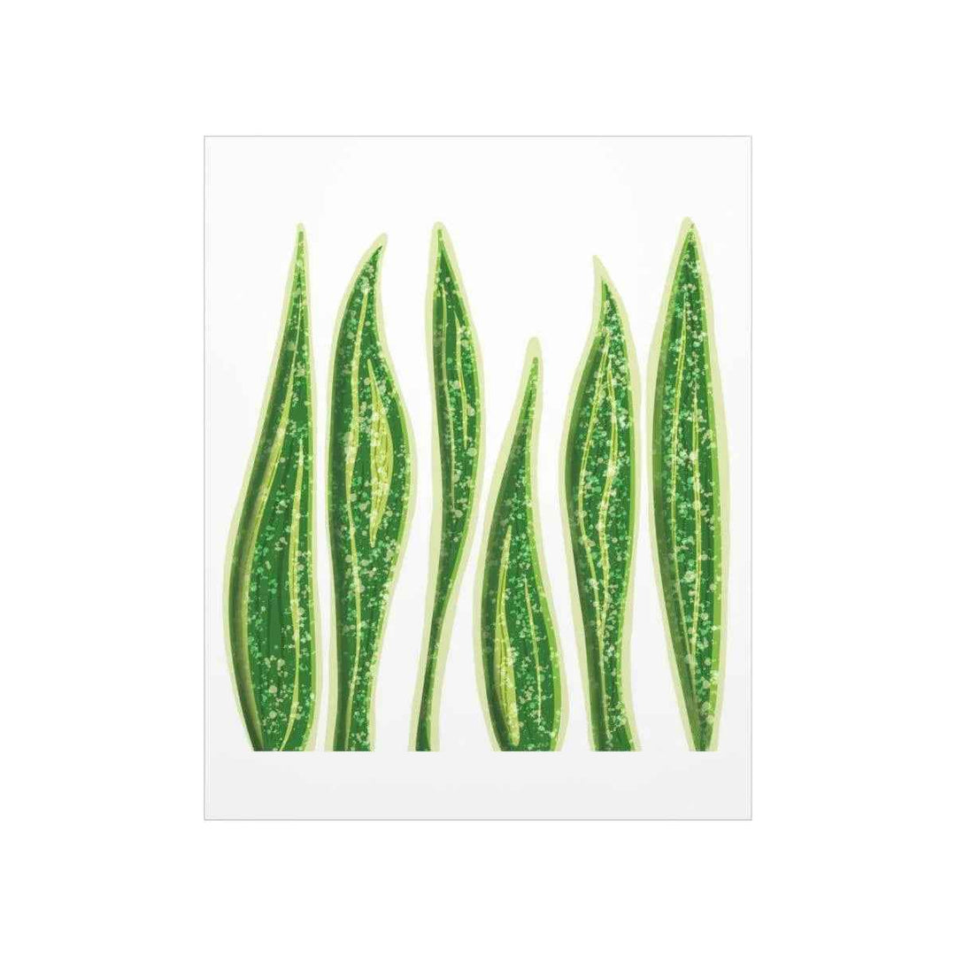 Snake Plant Print – Large Botanical Wall Art Poster | Matte Finish | Unframed