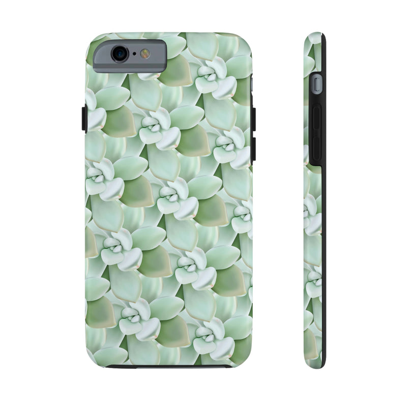 Pachyveria Haagei Succulent Pattern Phone Case, Phone Case, Printify, Accessories, Glossy, iPhone Cases, Matte, Phone accessory, Phone Cases, Samsung Cases, Laura Christine Photography & Design, laurachristinedesign.com