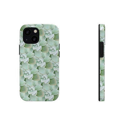 Pachyveria Haagei Succulent Pattern Phone Case, Phone Case, Printify, Accessories, Glossy, iPhone Cases, Matte, Phone accessory, Phone Cases, Samsung Cases, Laura Christine Photography & Design, laurachristinedesign.com