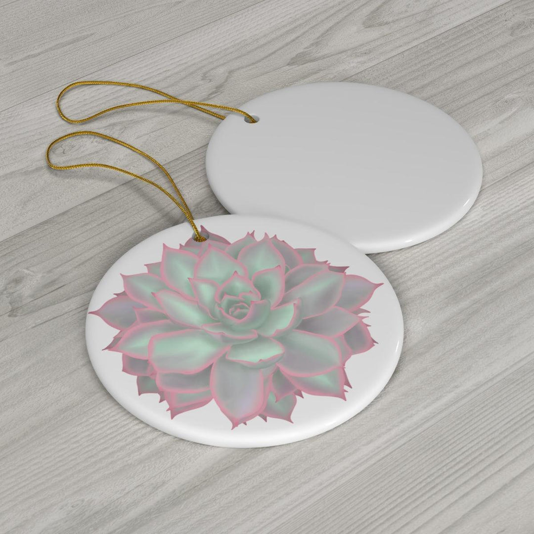 Graptopetalum 'Murasaki' Succulent Ceramic Ornament, Home Decor, Laura Christine Photography & Design, Ceramic, Christmas, Glossy, Holiday Picks, Home & Living, ornament, Ornaments, Seasonal Decorations, Laura Christine Photography & Design, laurachristinedesign.com