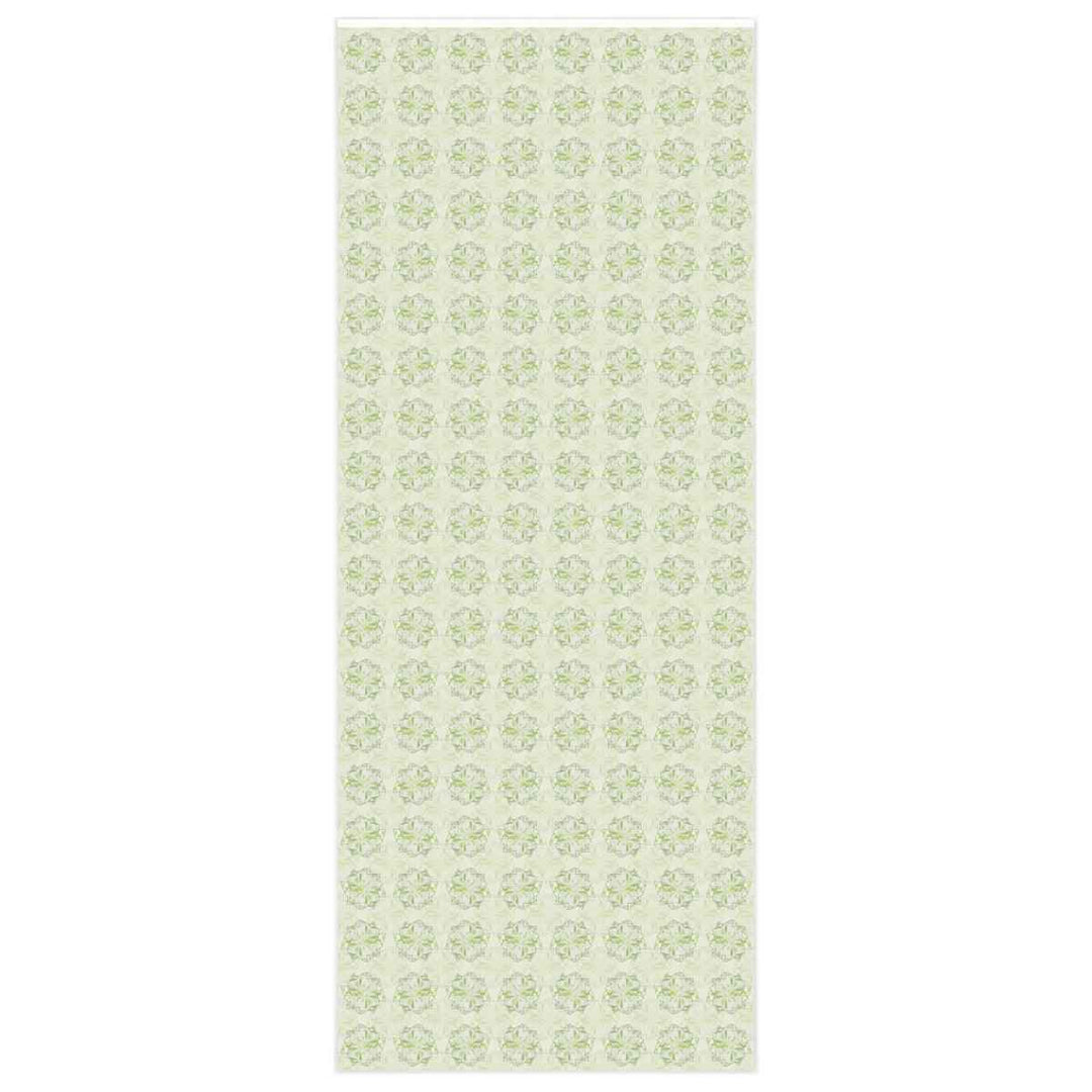 Snow Queen Wrapping Paper – Premium Gloss Holiday Gift Wrap with White Foliage Design