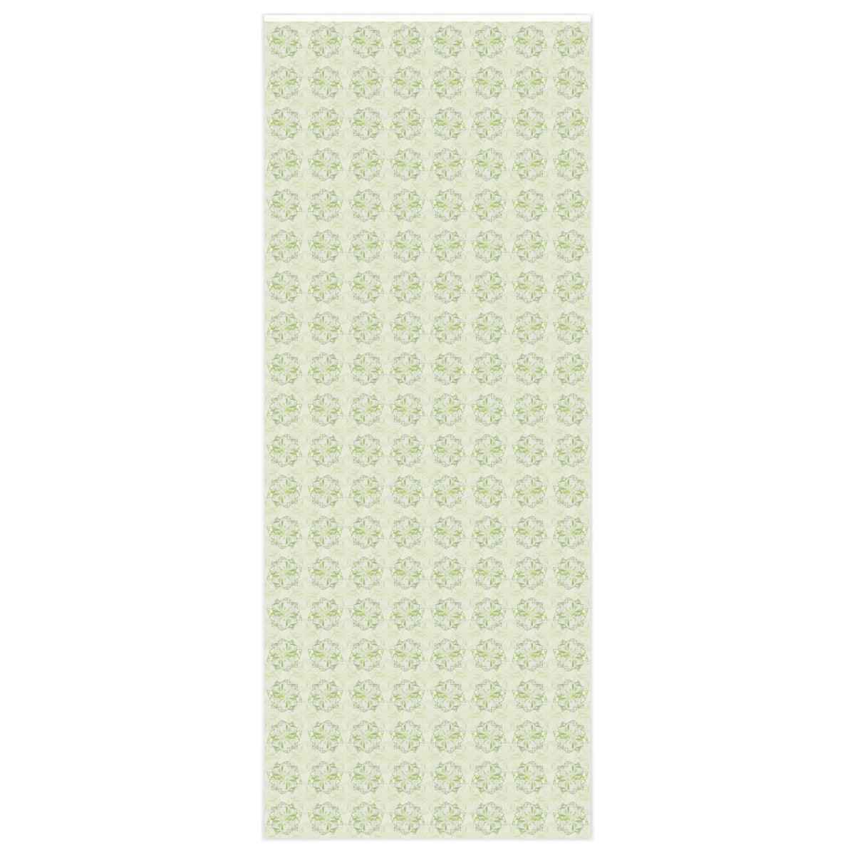 Snow Queen Wrapping Paper – Premium Gloss Holiday Gift Wrap with White Foliage Design