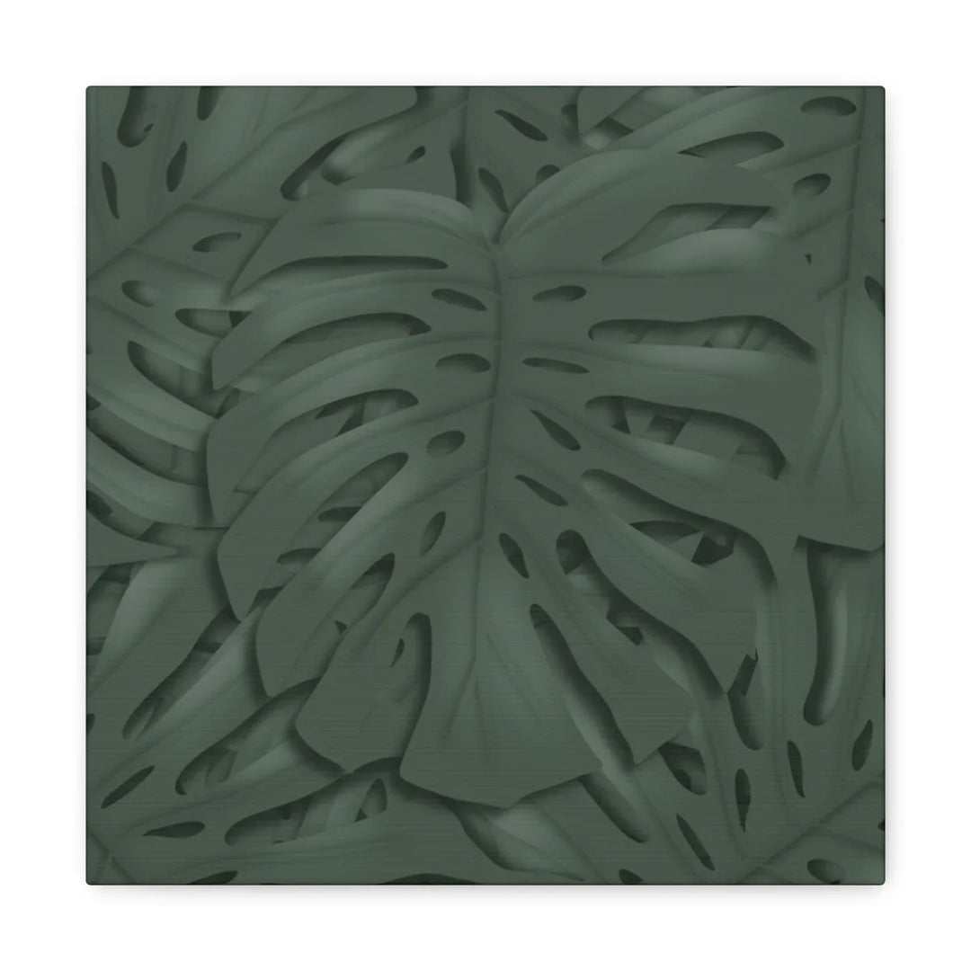 Monstera Canvas Art | Tropical Leaf Canvas Art Print - Matte Finish & Durable Cotton
