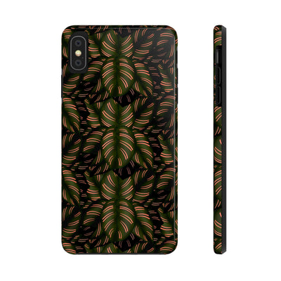 Calathea Pinstripe Phone Case, Phone Case, Printify, Accessories, Glossy, iPhone Cases, Matte, Phone accessory, Phone Cases, Samsung Cases, Laura Christine Photography & Design, laurachristinedesign.com