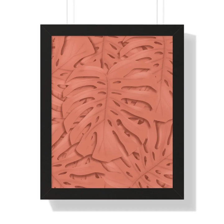 Coral Monstera Framed Print, Poster, Laura Christine Photography & Design, Framed, Home & Living, Indoor, Paper, Posters, Laura Christine Photography & Design, laurachristinedesign.com