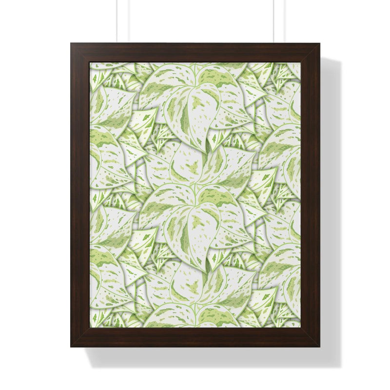 Snow Queen Pothos Framed Print, Poster, Laura Christine Photography & Design, Framed, Home & Living, Indoor, Paper, Posters, Laura Christine Photography & Design, laurachristinedesign.com