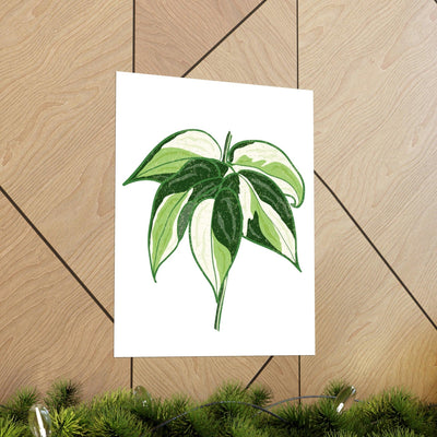 Philodendron 'Cream Splash' Print, Poster, Printify, Back to School, Home & Living, Indoor, Matte, Paper, Posters, Valentine's Day promotion, Laura Christine Photography & Design, laurachristinedesign.com