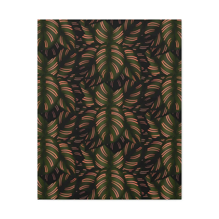Calathea Pinstripe Canvas – Botanical Canvas Art Print | Matte Finish Wall Decor