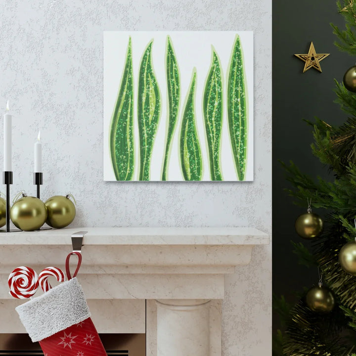 Snake Plant Canvas | Botanical Canvas Decor - Matte Finish Artwork for Living Room - Laura Christine Photography & Design