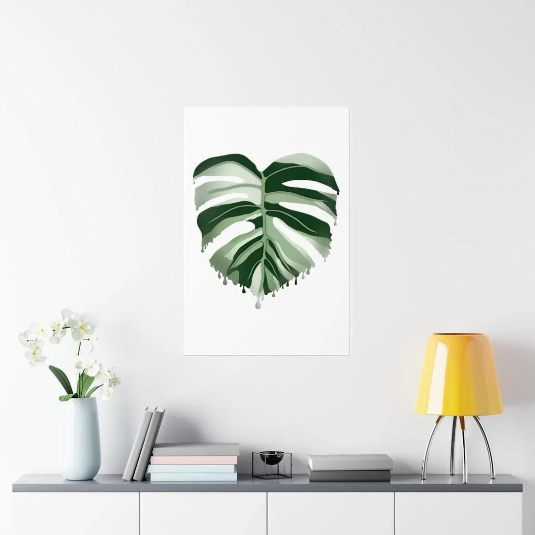 Melting Monstera Albo - Print, Poster, Laura Christine Photography & Design, Back to School, Home & Living, Indoor, Matte, Paper, Posters, Valentine's Day promotion, Laura Christine Photography & Design, 