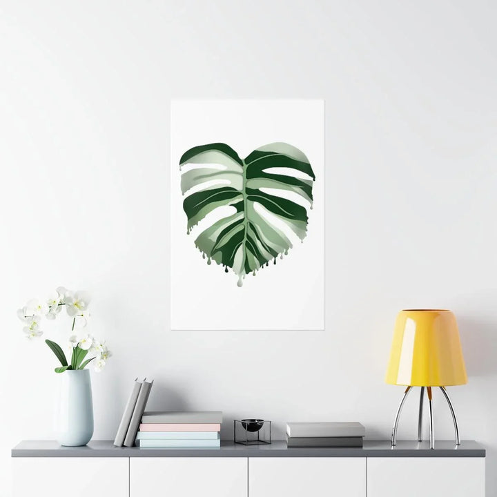 Melting Monstera Albo - Print, Poster, Laura Christine Photography & Design, Back to School, Home & Living, Indoor, Matte, Paper, Posters, Valentine's Day promotion, Laura Christine Photography & Design, 
