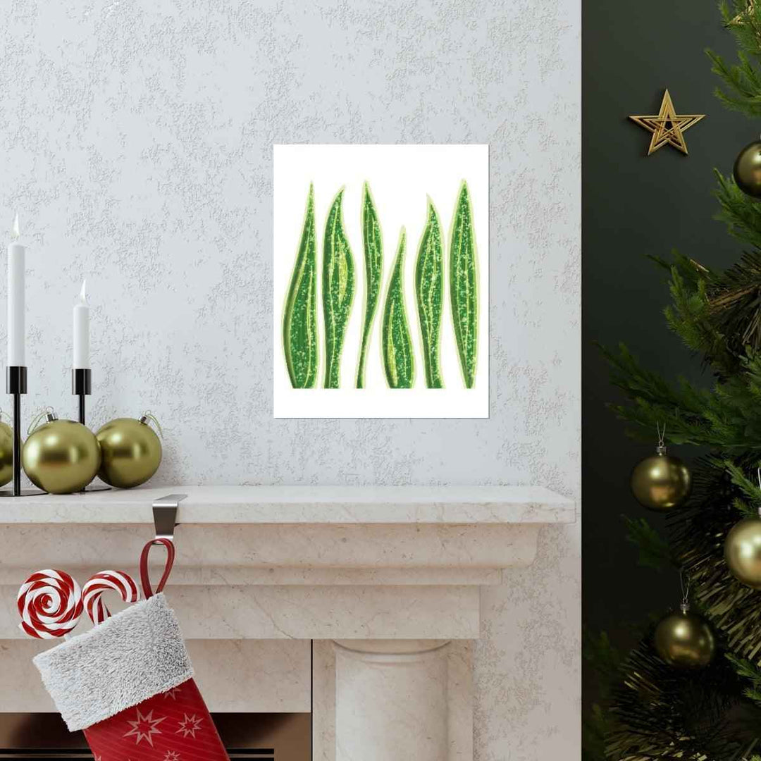 Snake Plant Print – Large Botanical Wall Art Poster | Matte Finish | Unframed