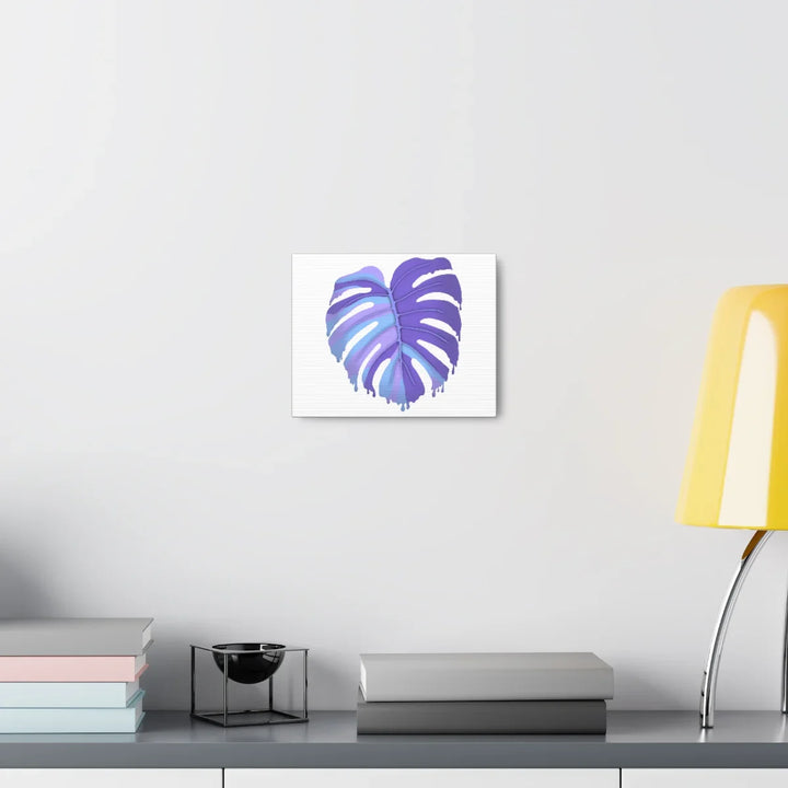 Purple Monstera Canvas - Modern Canvas Art Print | Botanical Wall Decor - Laura Christine Photography & Design