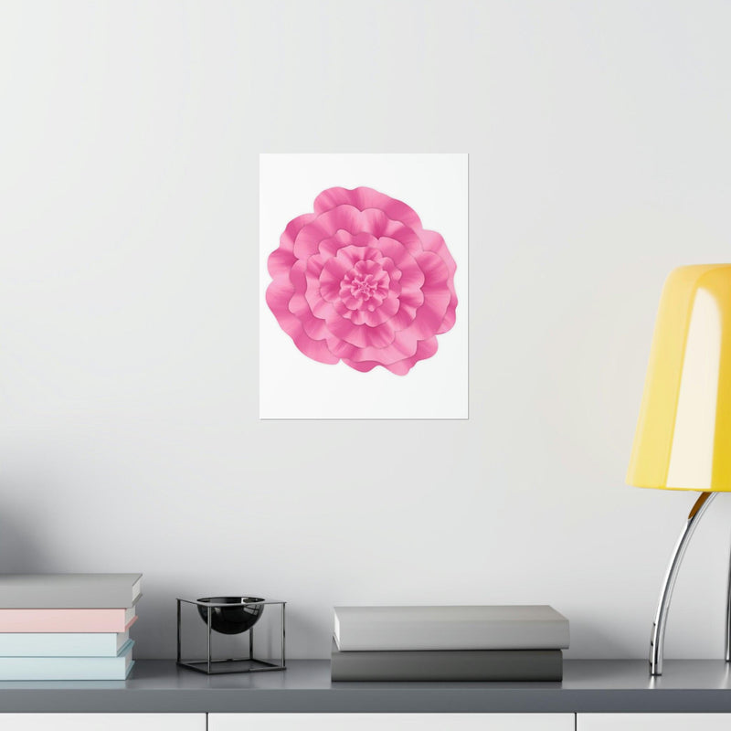 Abstract Peony Flower Print, Poster, Printify, Back to School, Home & Living, Indoor, Matte, Paper, Posters, Valentine&