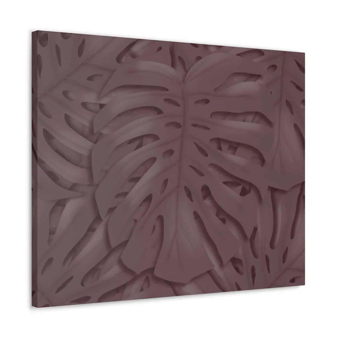 Monstera Canvas Art | Durable Matte Finish Canvas Art Print with Natural Leaf Hole Decor