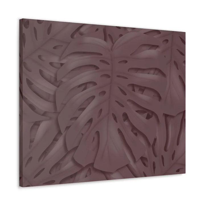 Monstera Canvas Art | Durable Matte Finish Canvas Art Print with Natural Leaf Hole Decor