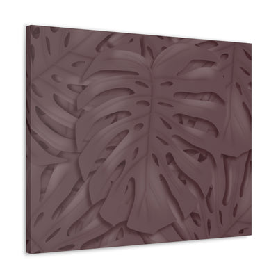 Merlot Monstera Canvas