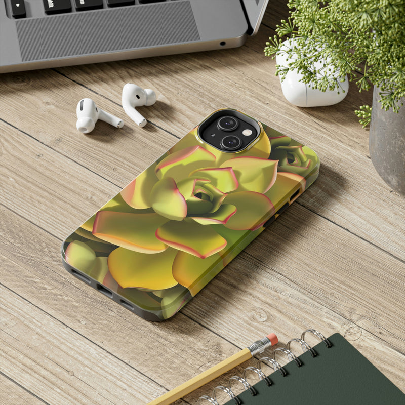 Noble Aeonium Succulent Phone Case, Phone Case, Printify, Accessories, Glossy, iPhone Cases, Matte, Phone accessory, Phone Cases, Samsung Cases, Laura Christine Photography & Design, laurachristinedesign.com