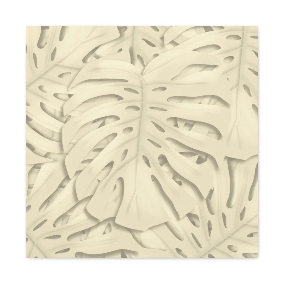 Soft Beige Monstera Canvas, Canvas, Laura Christine Photography & Design, Art & Wall Decor, Canvas, Hanging Hardware, Home & Living, Indoor, Laura Christine Photography & Design, laurachristinedesign.com