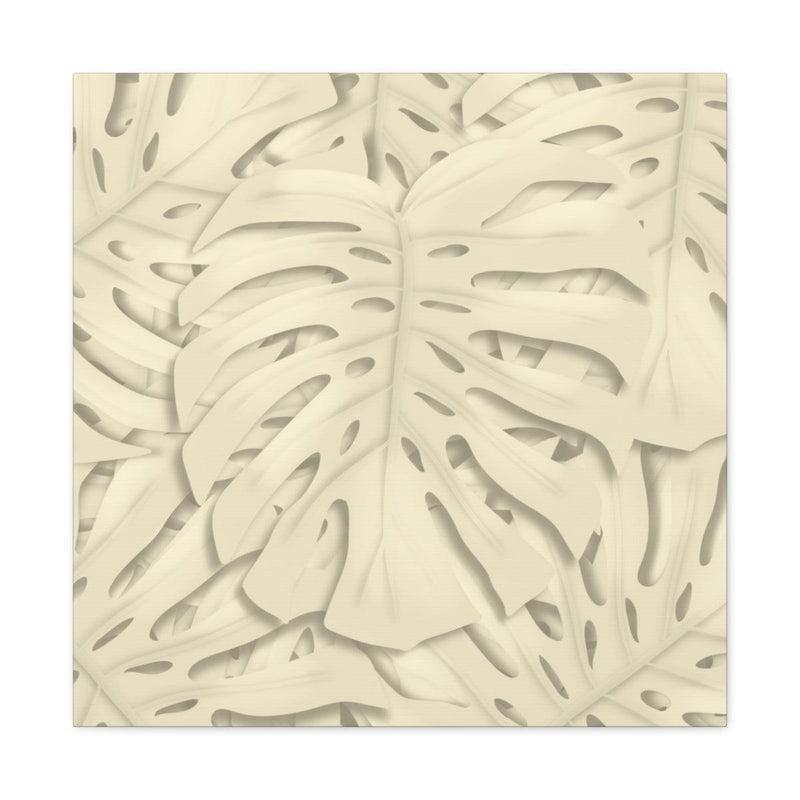 Soft Beige Monstera Canvas, Canvas, Laura Christine Photography & Design, Art & Wall Decor, Canvas, Hanging Hardware, Home & Living, Indoor, Laura Christine Photography & Design, laurachristinedesign.com