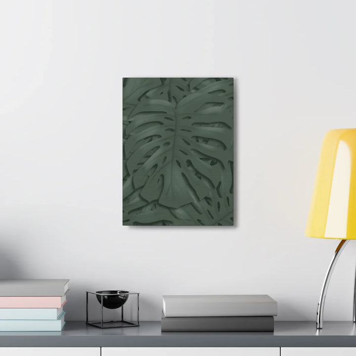 Monstera Canvas Art | Tropical Leaf Canvas Art Print - Matte Finish & Durable Cotton