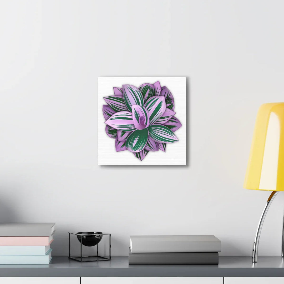 Tradescantia Nanouk Canvas – Botanical Canvas Art Print | Matte Finish Wall Decor - Laura Christine Photography & Design