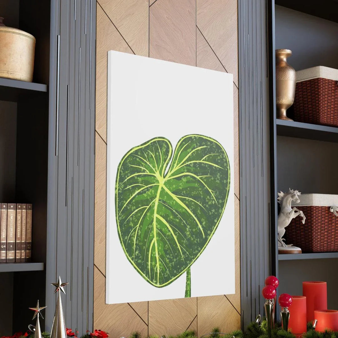 Philodendron Gloriosum Canvas - Stretched Canvas Art Print | Matte Indoor Wall Art - Laura Christine Photography & Design