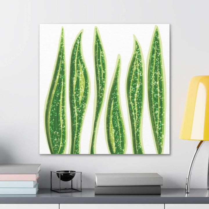 Snake Plant Canvas | Botanical Canvas Decor - Matte Finish Artwork for Living Room - Laura Christine Photography & Design
