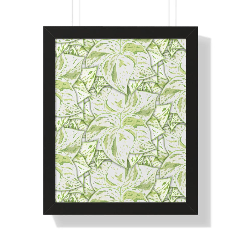 Snow Queen Pothos Framed Print, Poster, Laura Christine Photography & Design, Framed, Home & Living, Indoor, Paper, Posters, Laura Christine Photography & Design, laurachristinedesign.com