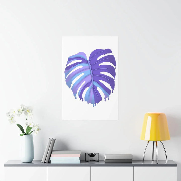 Melting Monstera, Purple - Print, Poster, Laura Christine Photography & Design, Back to School, Home & Living, Indoor, Matte, Paper, Posters, Valentine's Day promotion, Laura Christine Photography & Design, laurachristinedesign.com