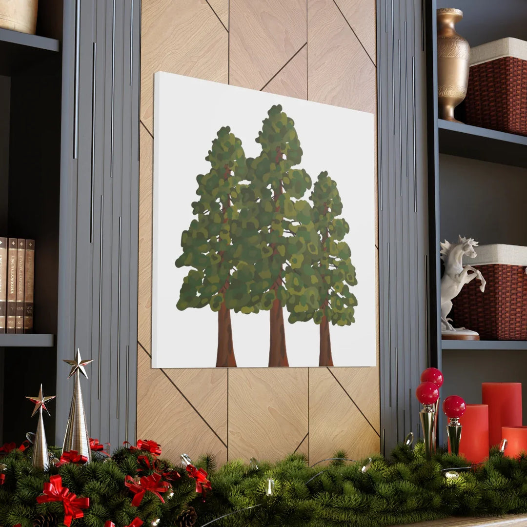 Coastal Redwoods Canvas - Stretched Cotton Canvas Art Print | Matte Finish Wall Hanging Artwork