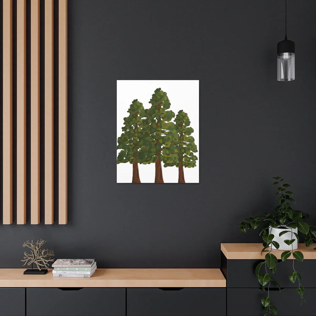Coastal Redwoods Canvas - Stretched Cotton Canvas Art Print | Matte Finish Wall Hanging Artwork