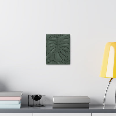 Deep Green Monstera Canvas