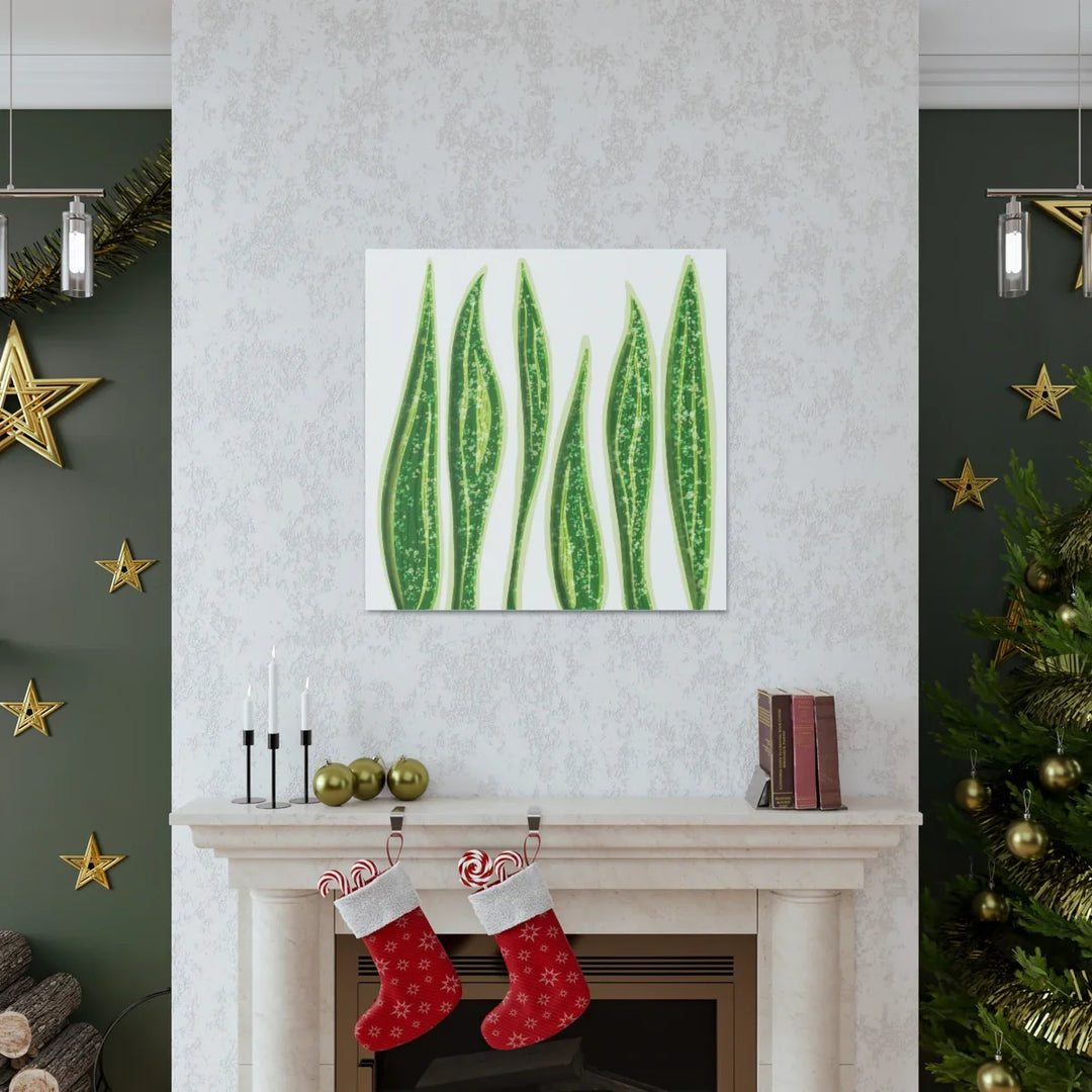 Snake Plant Canvas | Botanical Canvas Decor - Matte Finish Artwork for Living Room - Laura Christine Photography & Design