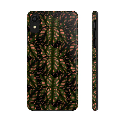 Calathea Pinstripe Phone Case, Phone Case, Printify, Accessories, Glossy, iPhone Cases, Matte, Phone accessory, Phone Cases, Samsung Cases, Laura Christine Photography & Design, laurachristinedesign.com