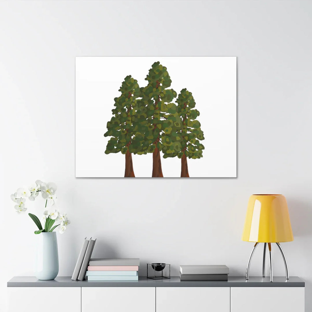 Coastal Redwoods Canvas - Stretched Cotton Canvas Art Print | Matte Finish Wall Hanging Artwork