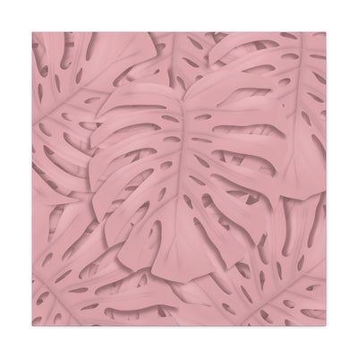 Soft Pink Monstera Canvas