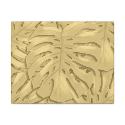 Golden Monstera Canvas