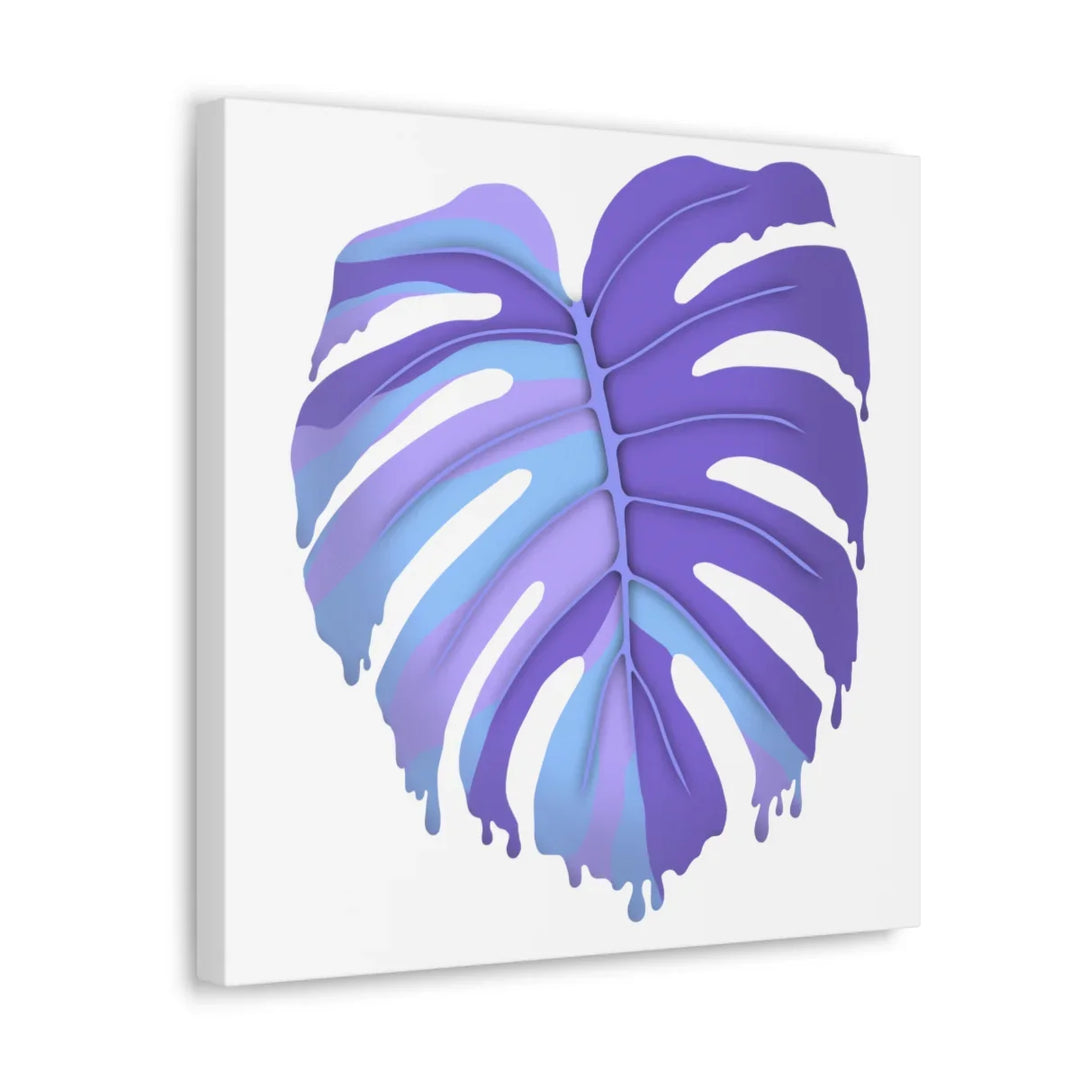 Purple Monstera Canvas - Modern Canvas Art Print | Botanical Wall Decor - Laura Christine Photography & Design