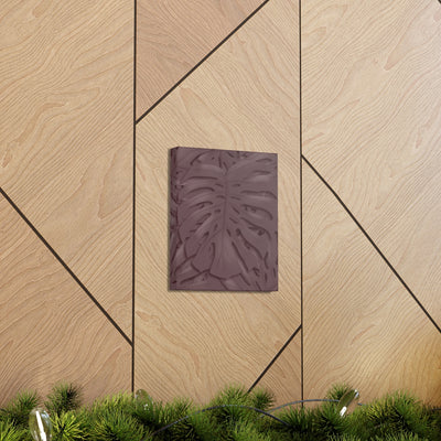 Merlot Monstera Canvas