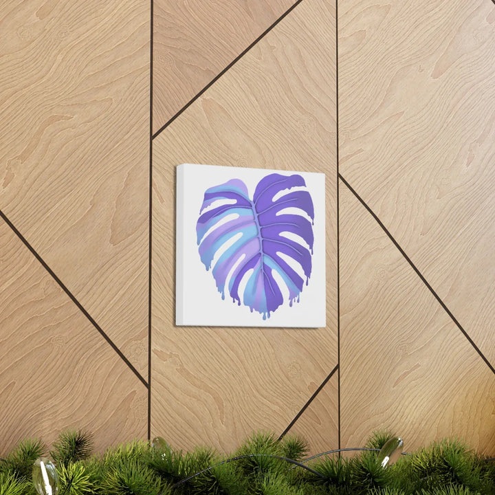 Purple Monstera Canvas - Modern Canvas Art Print | Botanical Wall Decor - Laura Christine Photography & Design