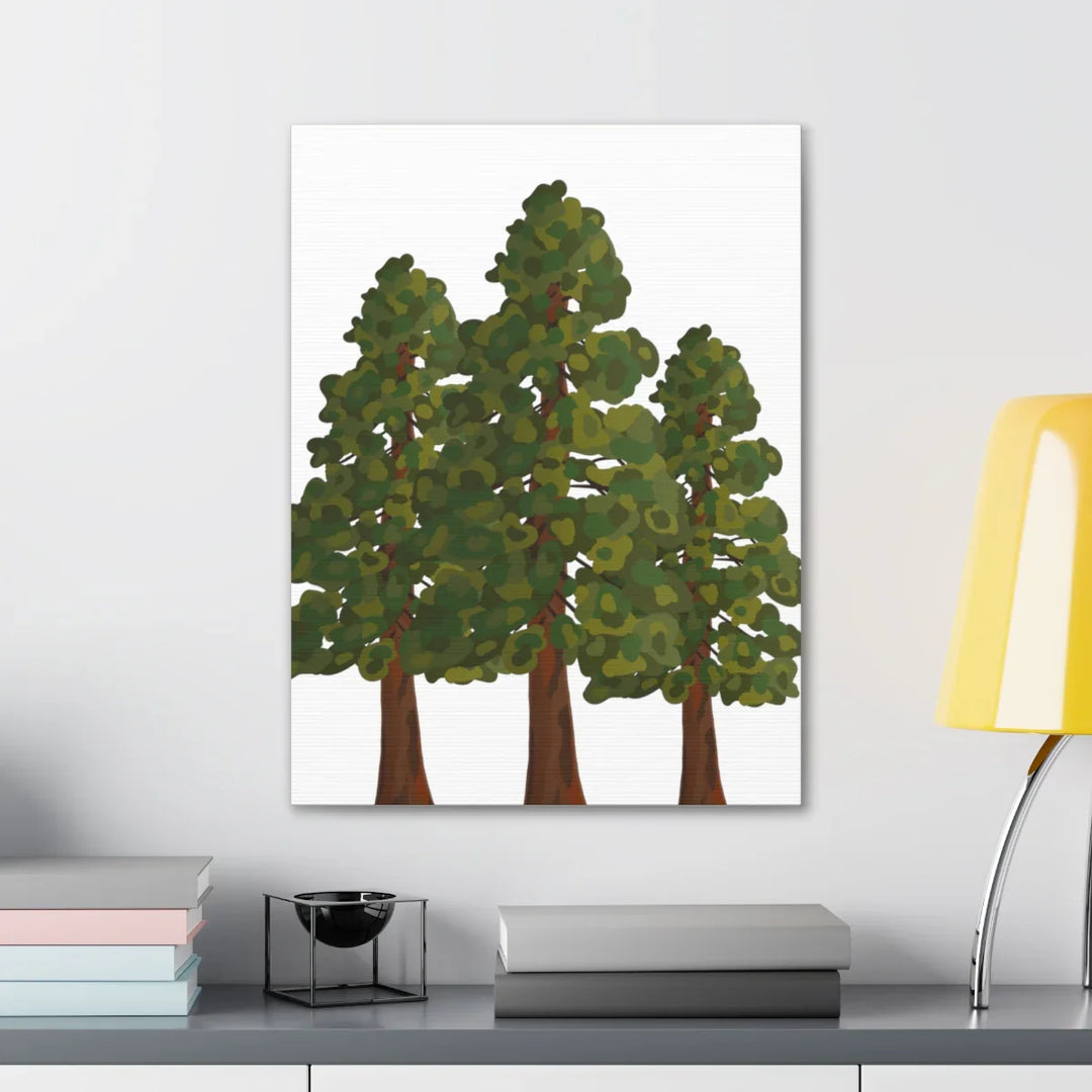 Coastal Redwoods Canvas - Stretched Cotton Canvas Art Print | Matte Finish Wall Hanging Artwork