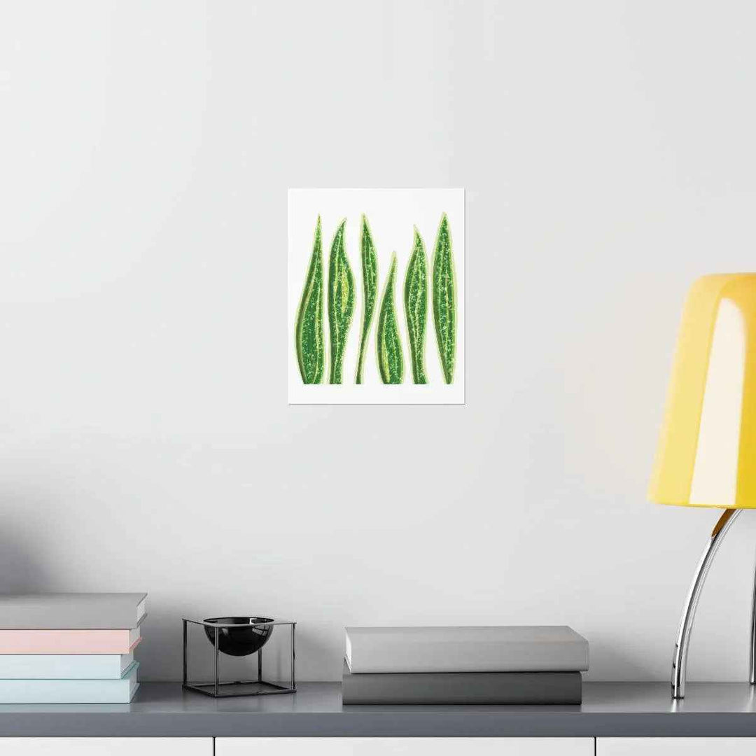 Snake Plant Print – Large Botanical Wall Art Poster | Matte Finish | Unframed