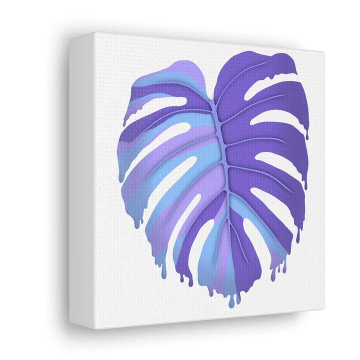 Purple Monstera Canvas - Modern Canvas Art Print | Botanical Wall Decor - Laura Christine Photography & Design
