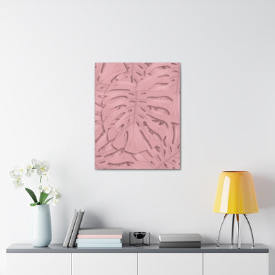 Soft Pink Monstera Canvas