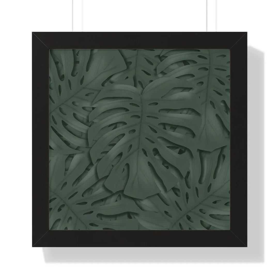 Deep Green Monstera Framed Print, Poster, Laura Christine Photography & Design, Framed, Home & Living, Indoor, Paper, Posters, Laura Christine Photography & Design, laurachristinedesign.com