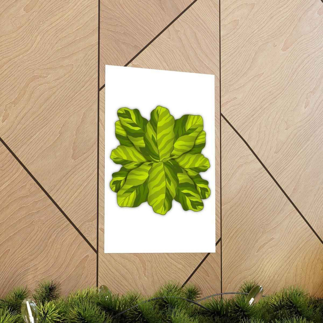 Calathea Yellow Fusion Print – Botanical Wall Art on Museum-Grade Paper Unframed