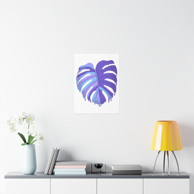 Melting Monstera, Purple - Print, Poster, Laura Christine Photography & Design, Back to School, Home & Living, Indoor, Matte, Paper, Posters, Valentine's Day promotion, Laura Christine Photography & Design, laurachristinedesign.com