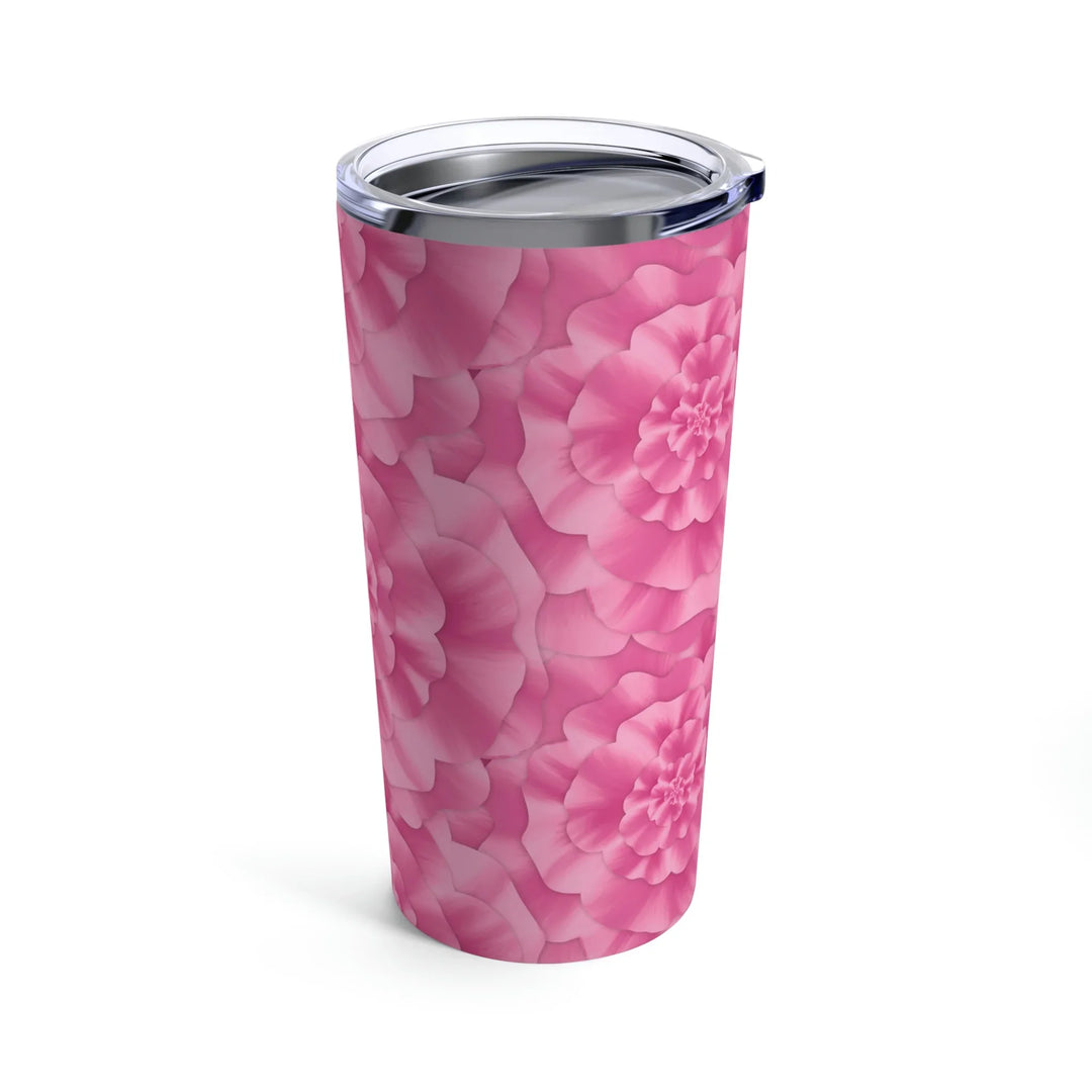 Peony Flower Tumbler | 20 oz Travel Coffee Tumbler – Stainless Steel, Vacuum Insulated Design
